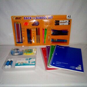 Back to School Bundle 50+ Items:  Paper, Tape, Markers, Pens, Glue & More.  New